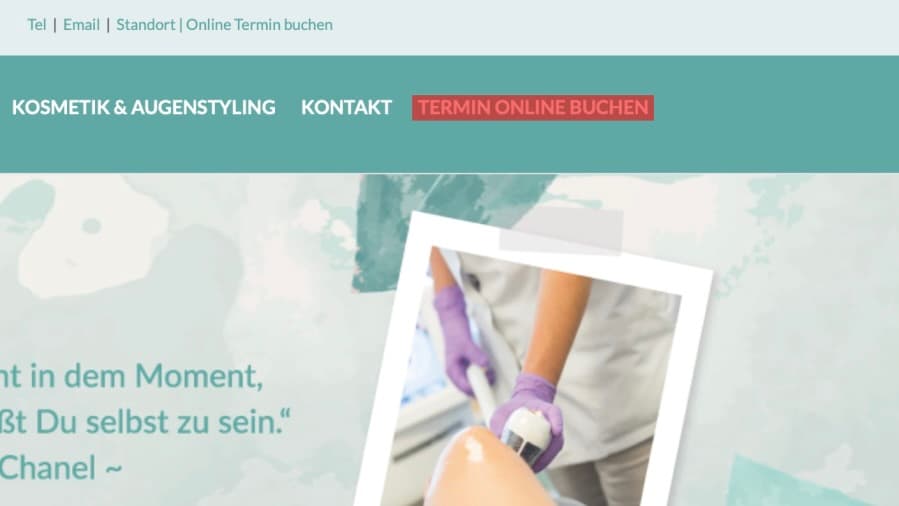 Hero-Screenshot mit eingekreister leerer Stelle wo der Button fehlt