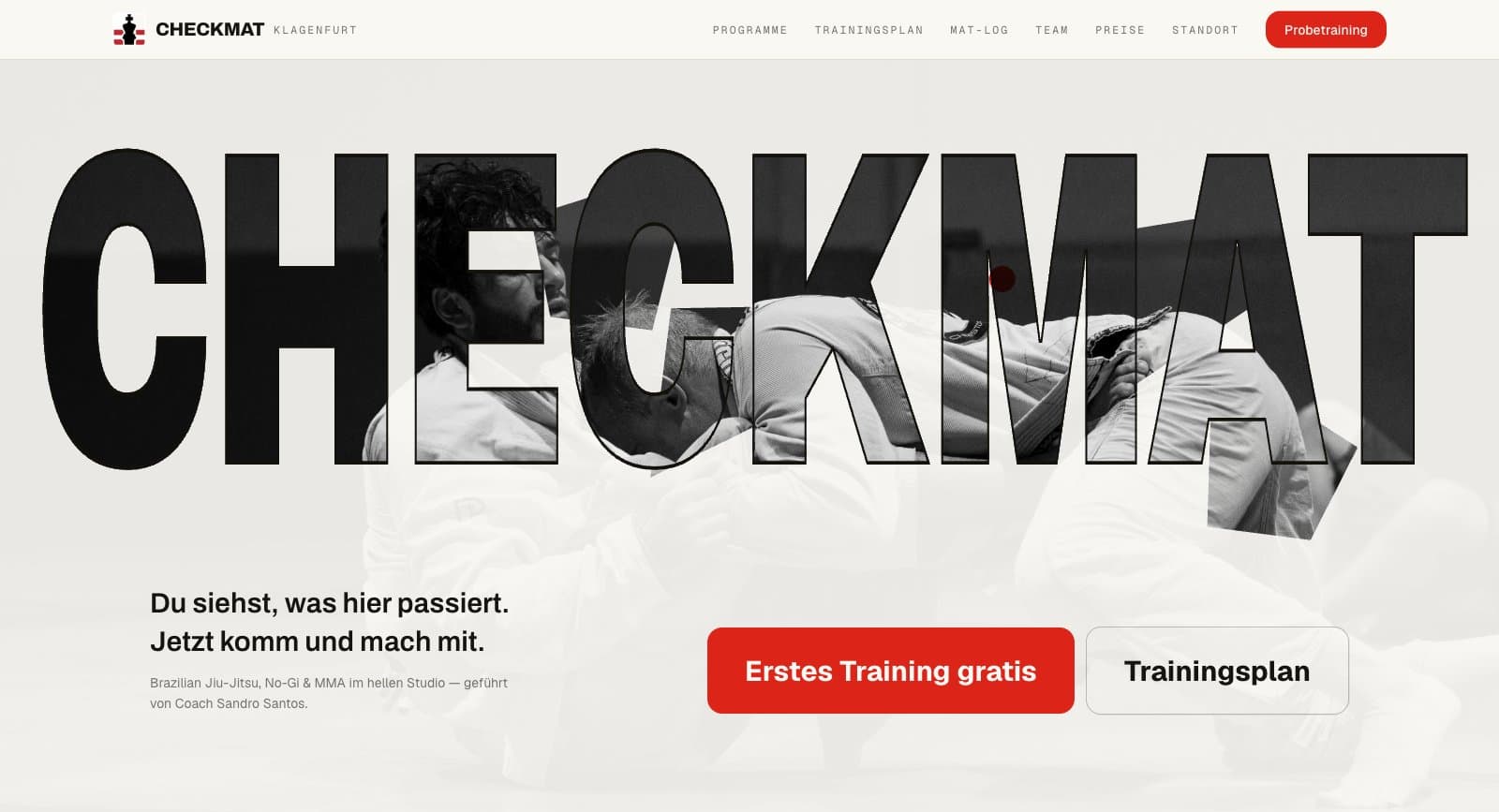 Website Screenshot von CHECKMAT Klagenfurt